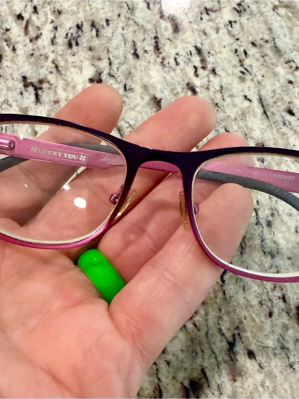 Lucky Brand “Lucky You” Stealie Eyeglasses Frames Purple 51-18-140